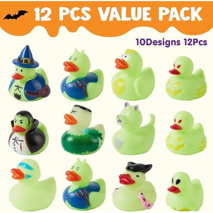 JOYIN 12 leuchtende Halloween-Gummienten für