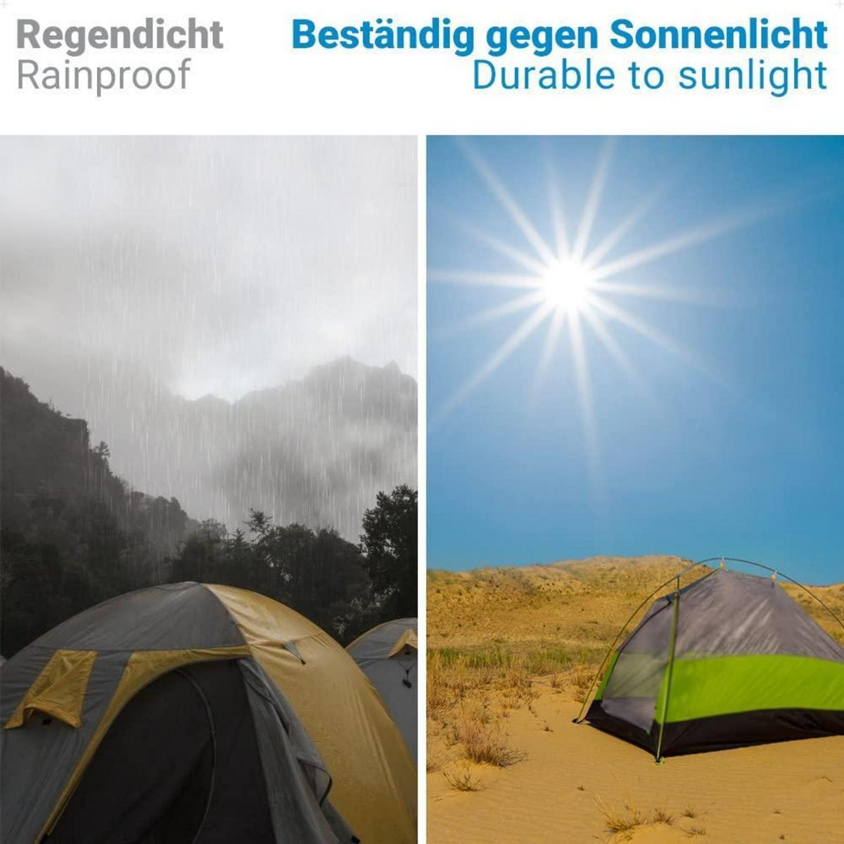 Zelt Reparaturband wasserdicht 3M x 8CM transparent