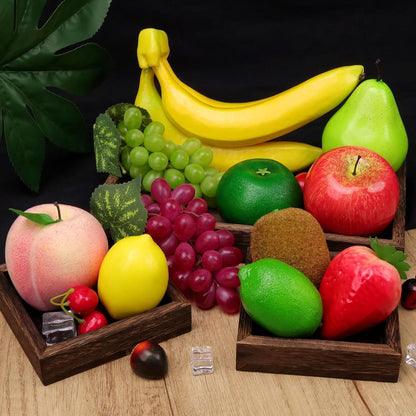 Künstliche Früchte Set: 11-teilig zum Dekorieren & Verschenken
