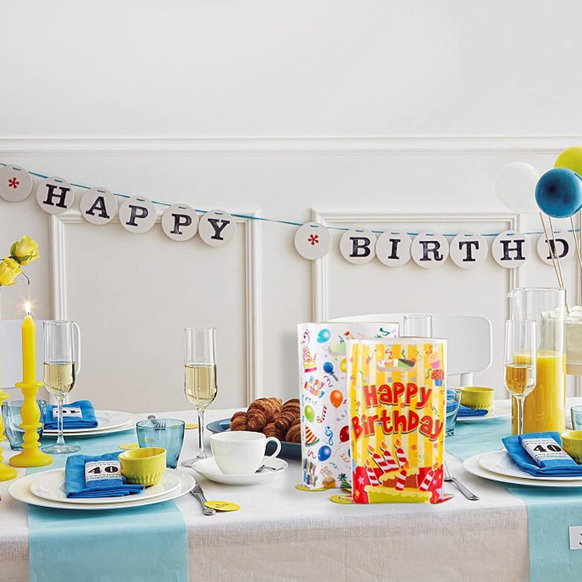 25 Stück Geschenktüten Kinder Geburtstag Weihnachten Hochzeit