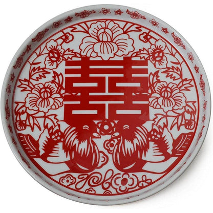 Chinesisches Tee-Geschenkset mit Teekanne & 4 Tassen – Double Happiness