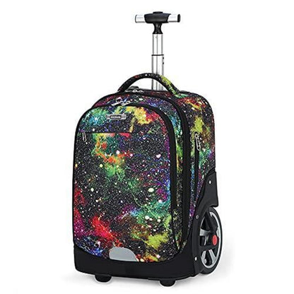Schulrucksack mit Rädern Sternenhimmel – Kinderkoffer & Trolleybox