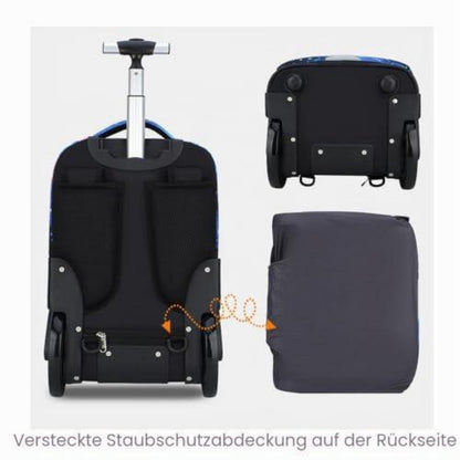 Schulrucksack mit Rädern Sternenhimmel – Kinderkoffer & Trolleybox