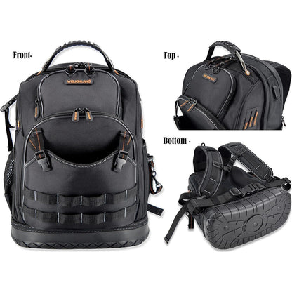 Werkzeugrucksack Herren 77 Taschen robust & wasserdicht