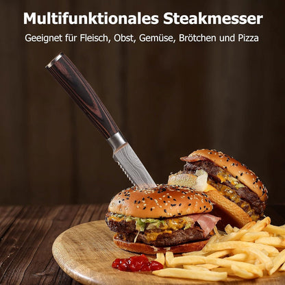 Günstiges Brotmesser 20 cm Profi Küchenmesser aus Edelstahl