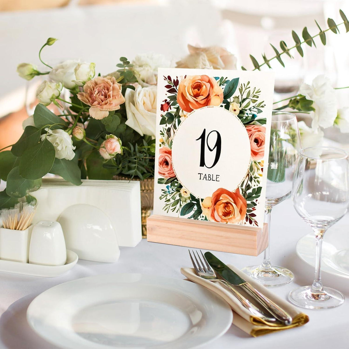 20x Holz Kartenhalter Tischkartenständer für Hochzeit Party