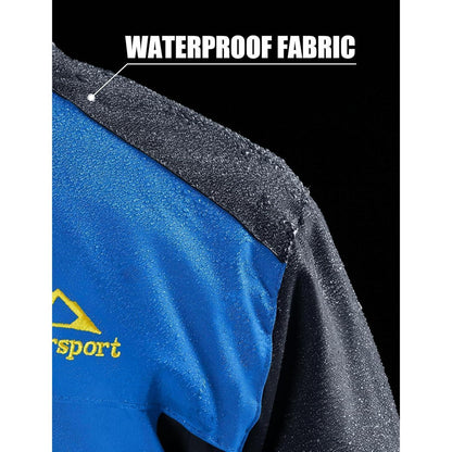Herren Fleecejacke Winter Warm Skijacke Blau XXL