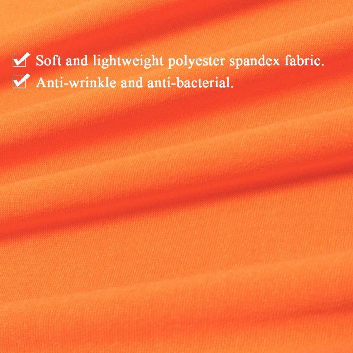 Esszimmer Stuhlhussen 4er Set – Abnehmbar & Elastisch Orange