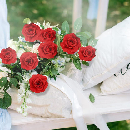 Künstliche Rosenköpfe Rot 50 Stück 6cm für Deko & Basteln