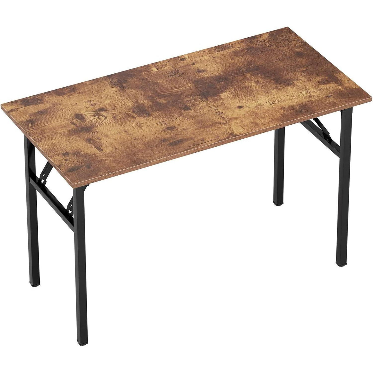 Klapptisch 100x60cm Retro/Schwarz - Moderner Schreibtisch für Home Office