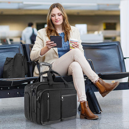 VANKEAN 17.3'' Laptoptasche wasserdicht mit Rollen und