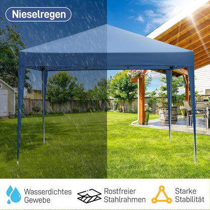 3x3 Faltpavillon – Wasserdichtes Partyzelt für Garten & Camping