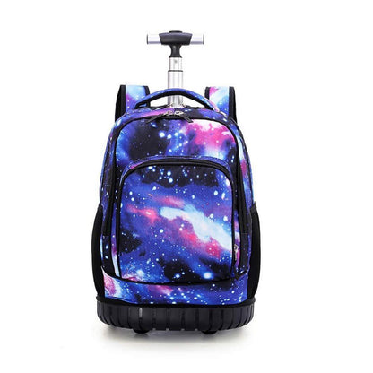 Trolley Rucksack für Schüler – Sternenblau, Multifunktionell & Robust
