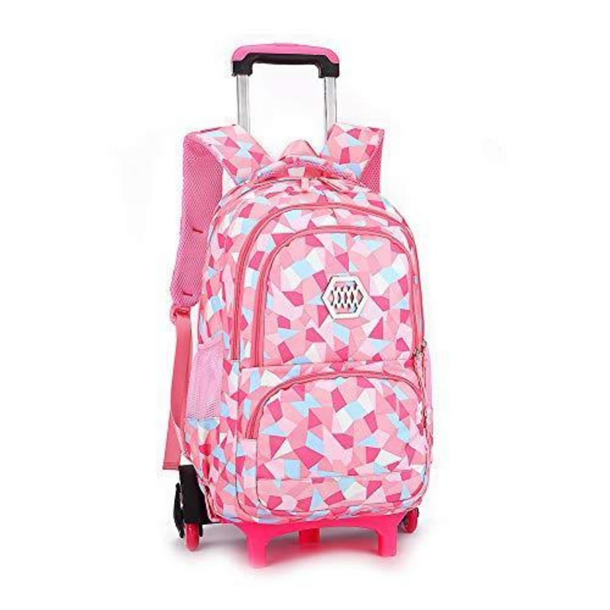 Rucksack mit Rollen für Kinder – Schultrolley Rosa, Klasse 3-12