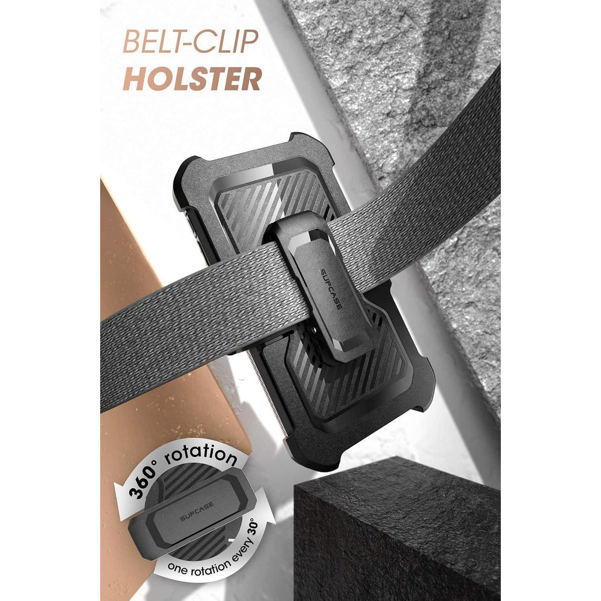 Schutzhülle iPhone 13 6,1 Zoll Ganzkörper Rugged Holster Blau