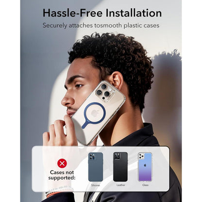 MagSafe Metallring für Handyhüllen, Dunkelblau, 2 Stück