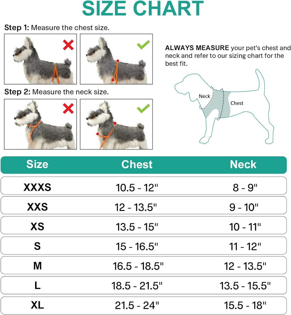 Joytale Reflektierendes Hundegeschirr Air-Mesh Türkis S