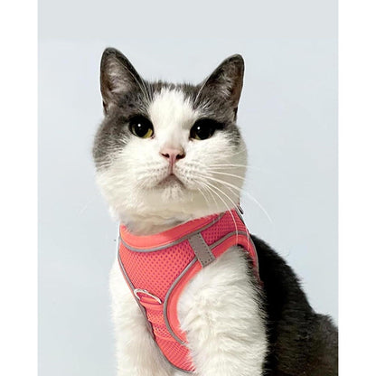 Joytale Hundegeschirr Air-Mesh atmungsaktiv reflektierend Pink XXS