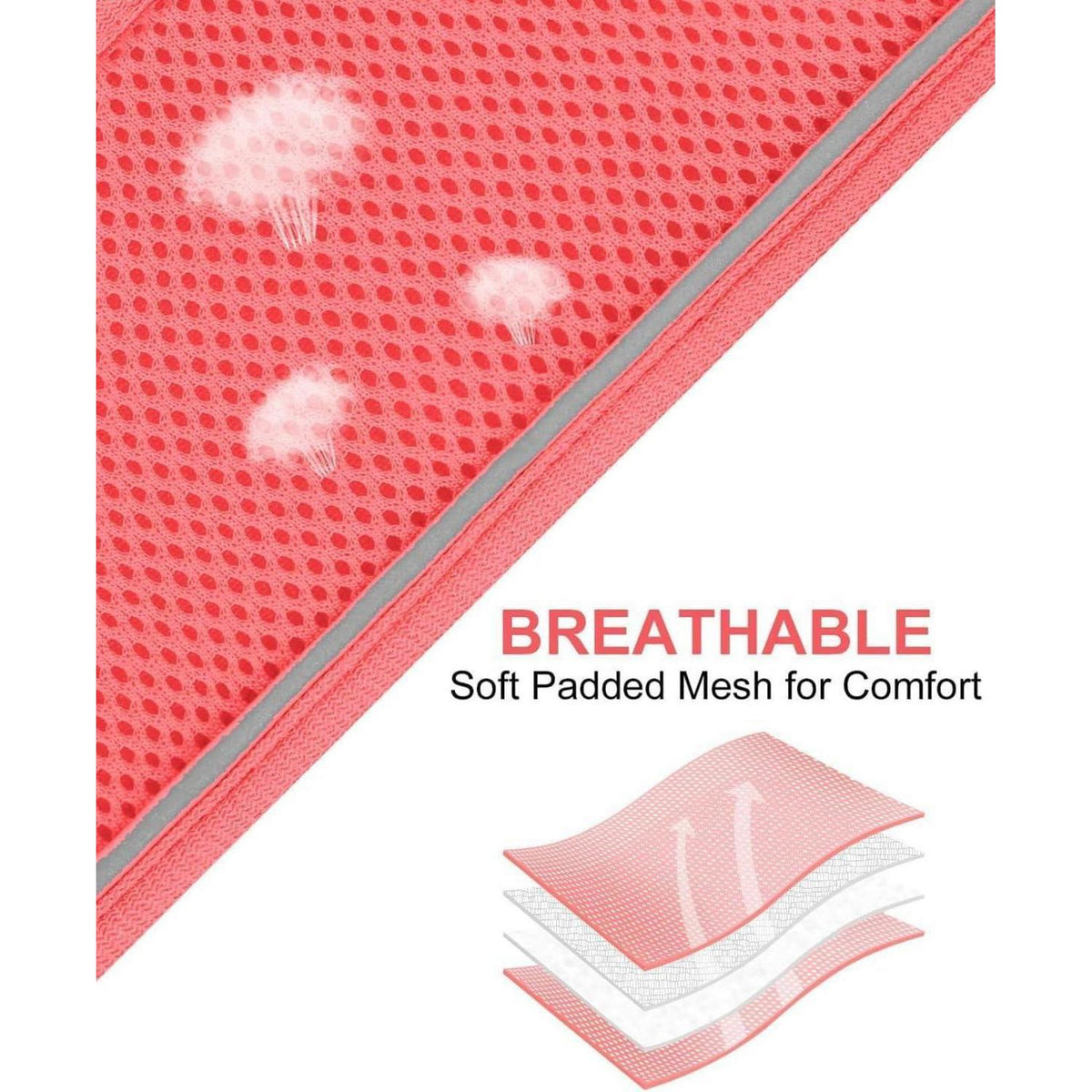 Joytale Hundegeschirr Air-Mesh atmungsaktiv reflektierend Pink XXS