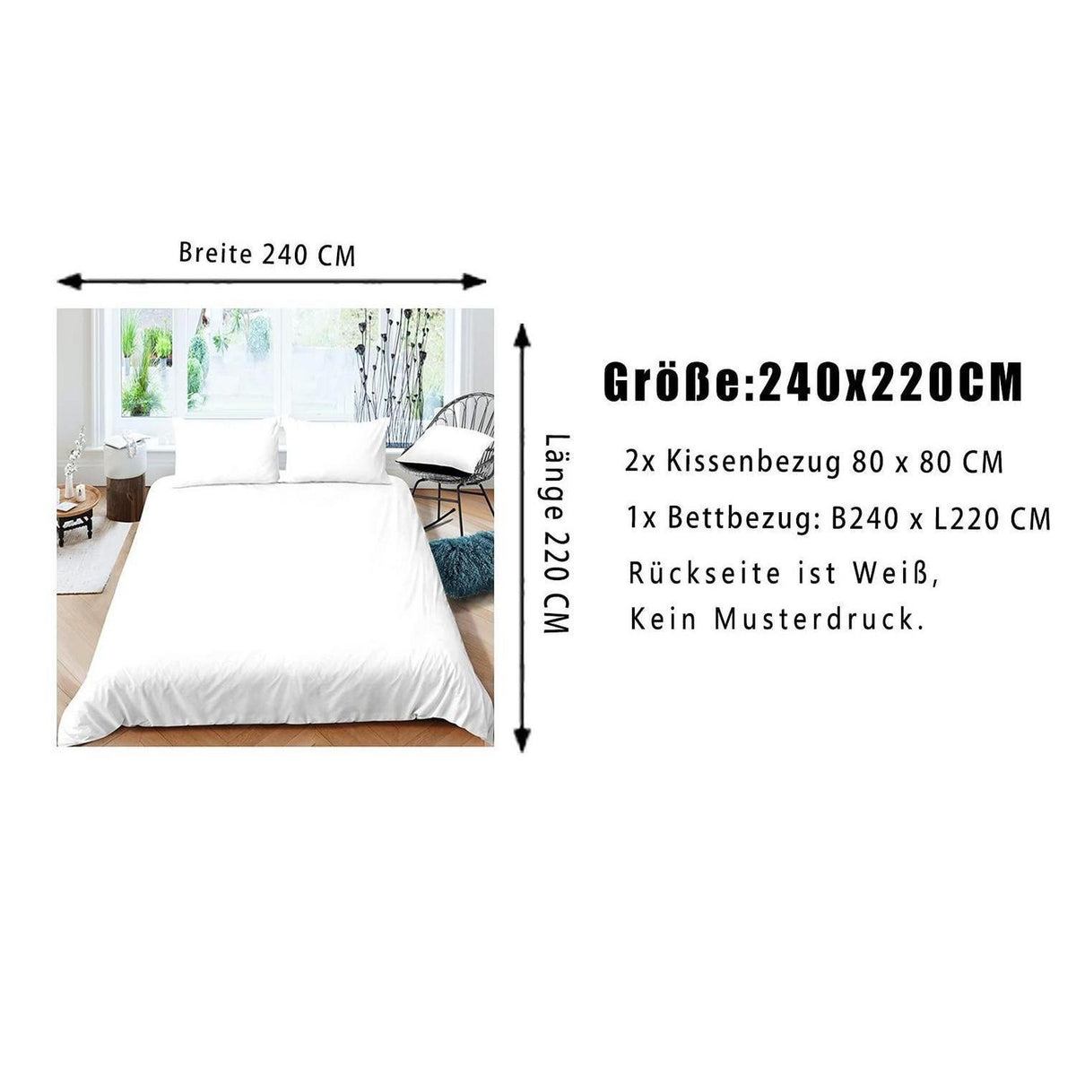 Motocross Bettwäsche Set 220x240cm – Kinderzimmer & Motorrad Design