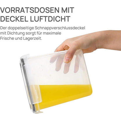 Vorratsdosen Set 32 Stück luftdicht BPA-frei mit Etiketten