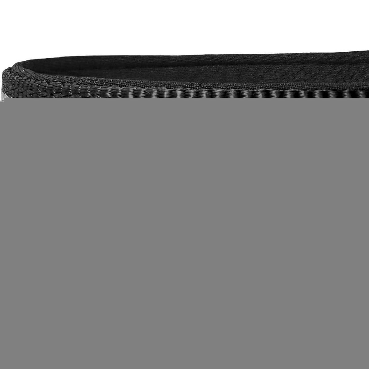 Gepolstertes Hundehalsband aus Neopren & Nylon, verstellbar, reflektierend, XL Schwarz