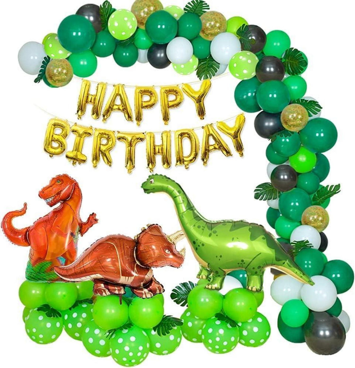 Dinosaurier Geburtstagsdeko Luftballons XXL Set für Dino Party