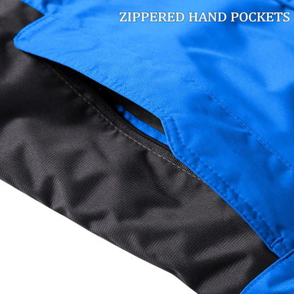 Herren Winterjacke Wasserdicht Warm Königsblau 3XL