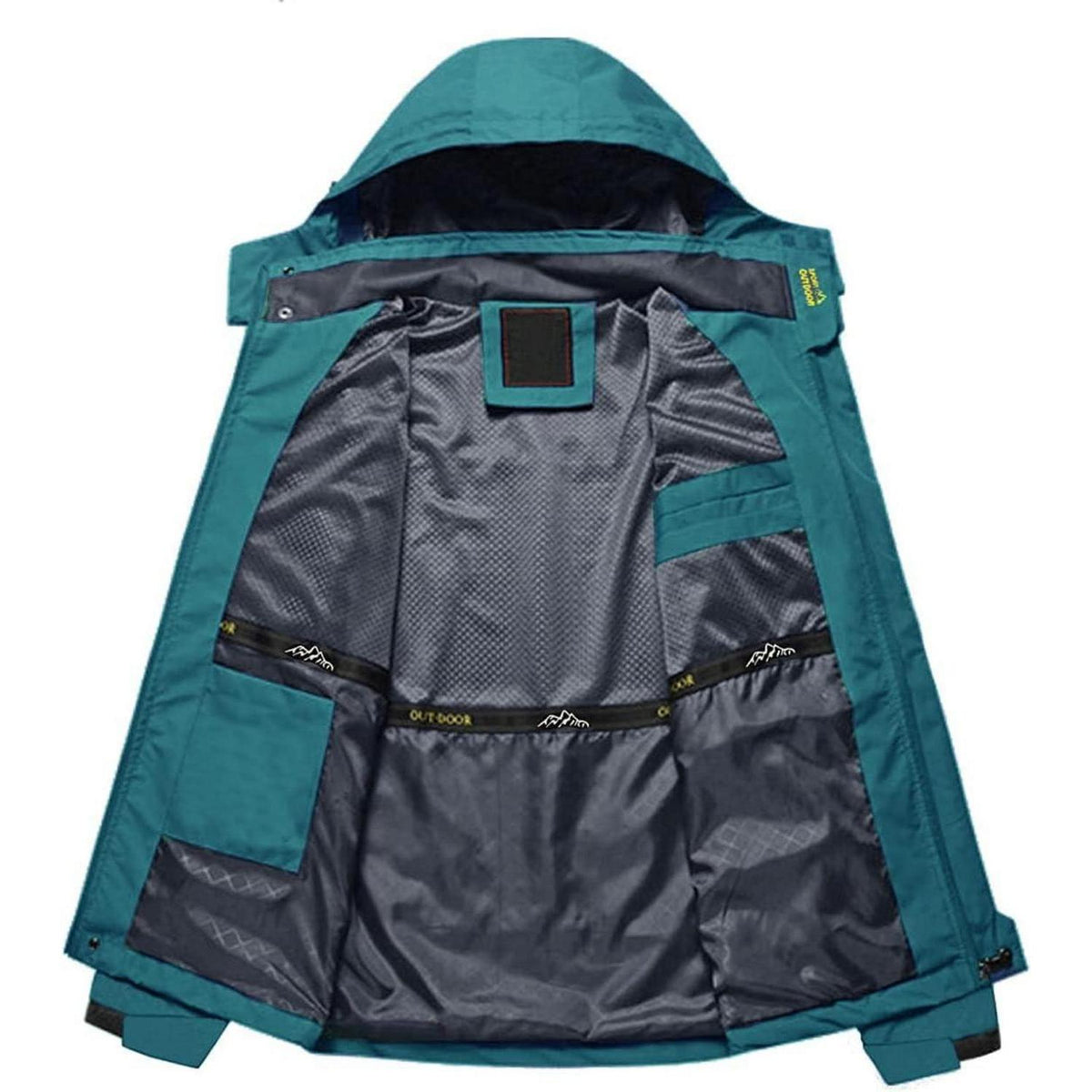 Herren Softshelljacke wasserabweisend mit Kapuze Seeblau