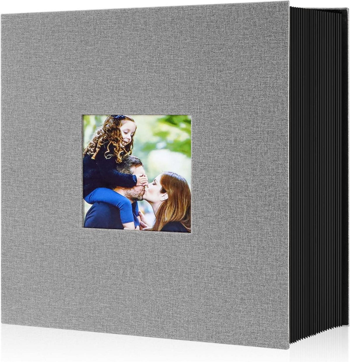 Fotoalbum 10x15cm 600 Fotos Leinen Einsteckalbum Grau