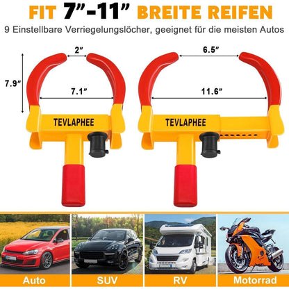 Radkralle 2er-Pack für PKW, Wohnwagen, Anhänger – Diebstahlschutz