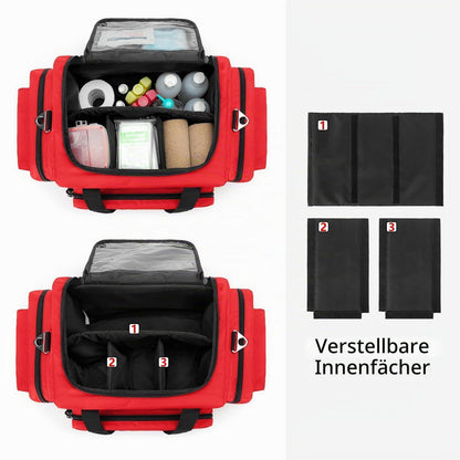 Trauma Tasche Rot – Erste Hilfe Set für Outdoor & Notfälle