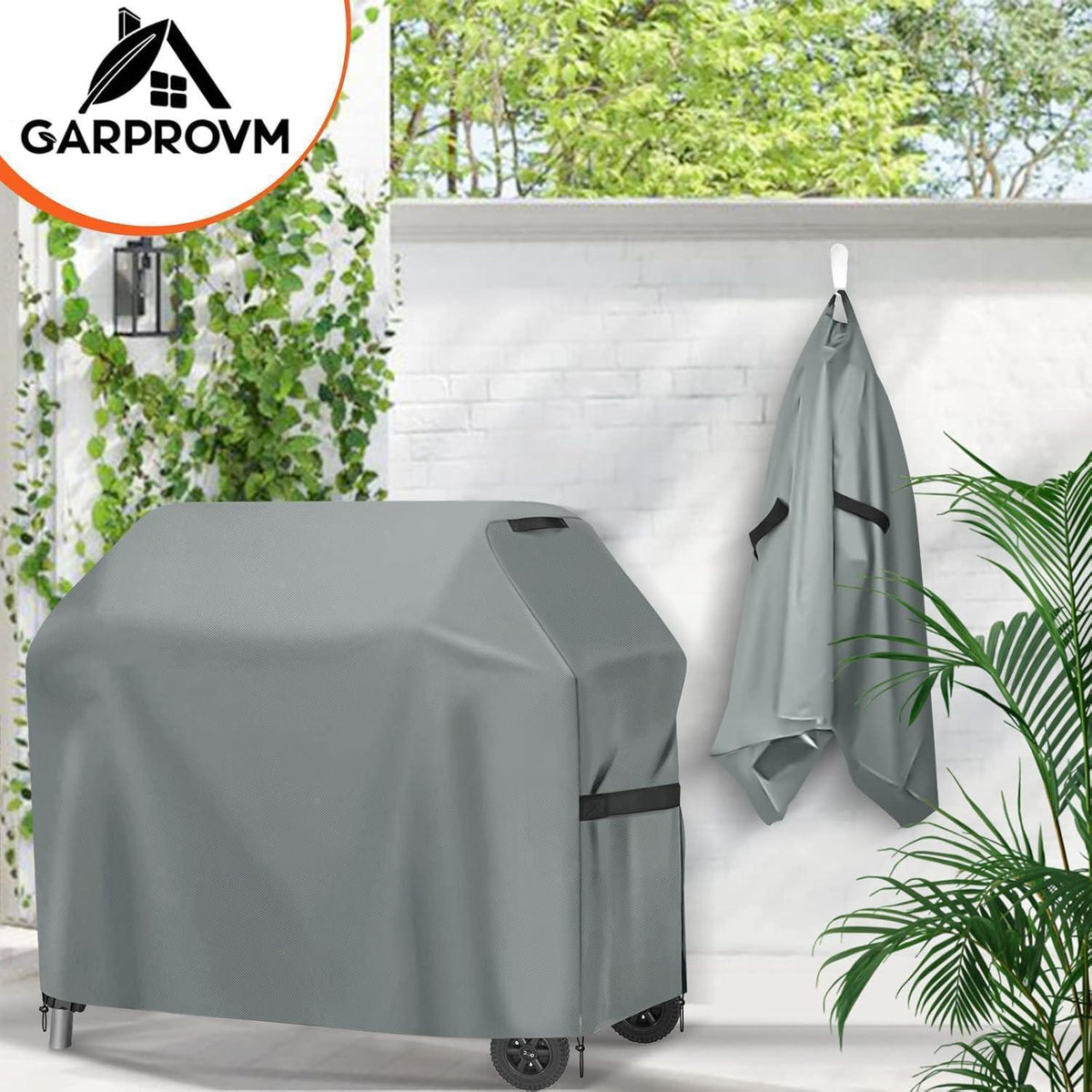 Wetterfeste Grillabdeckung 147x61x122cm – Grau