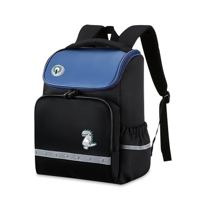 Schulrucksack Kinder wasserdicht, leicht & robust (Schwarz)