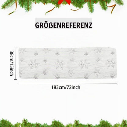 Herbst Tischläufer Schneeflocke Modern 38x180 cm