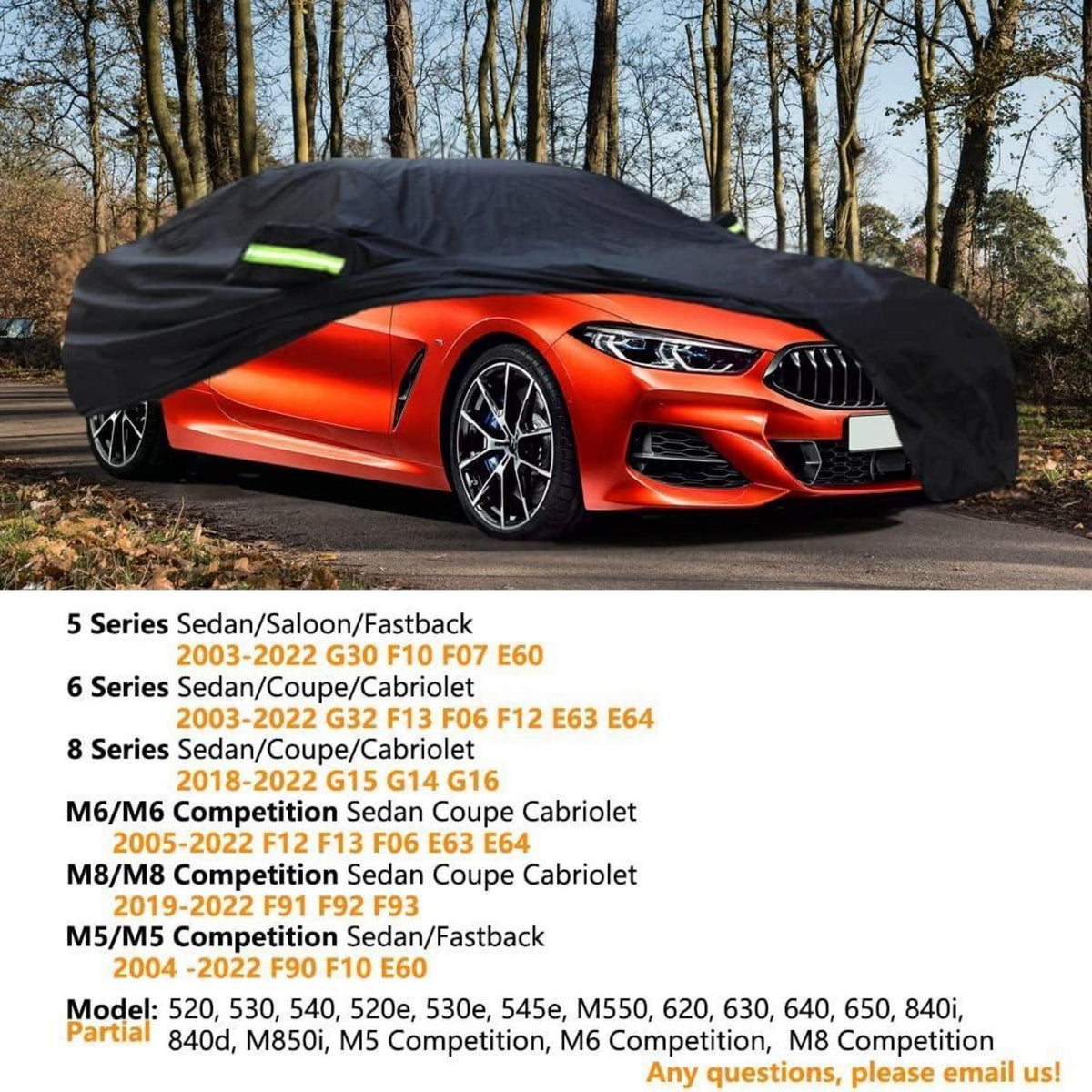 Auto Abdeckplane Wasserdicht BMW 5er/6er/8er Limousine