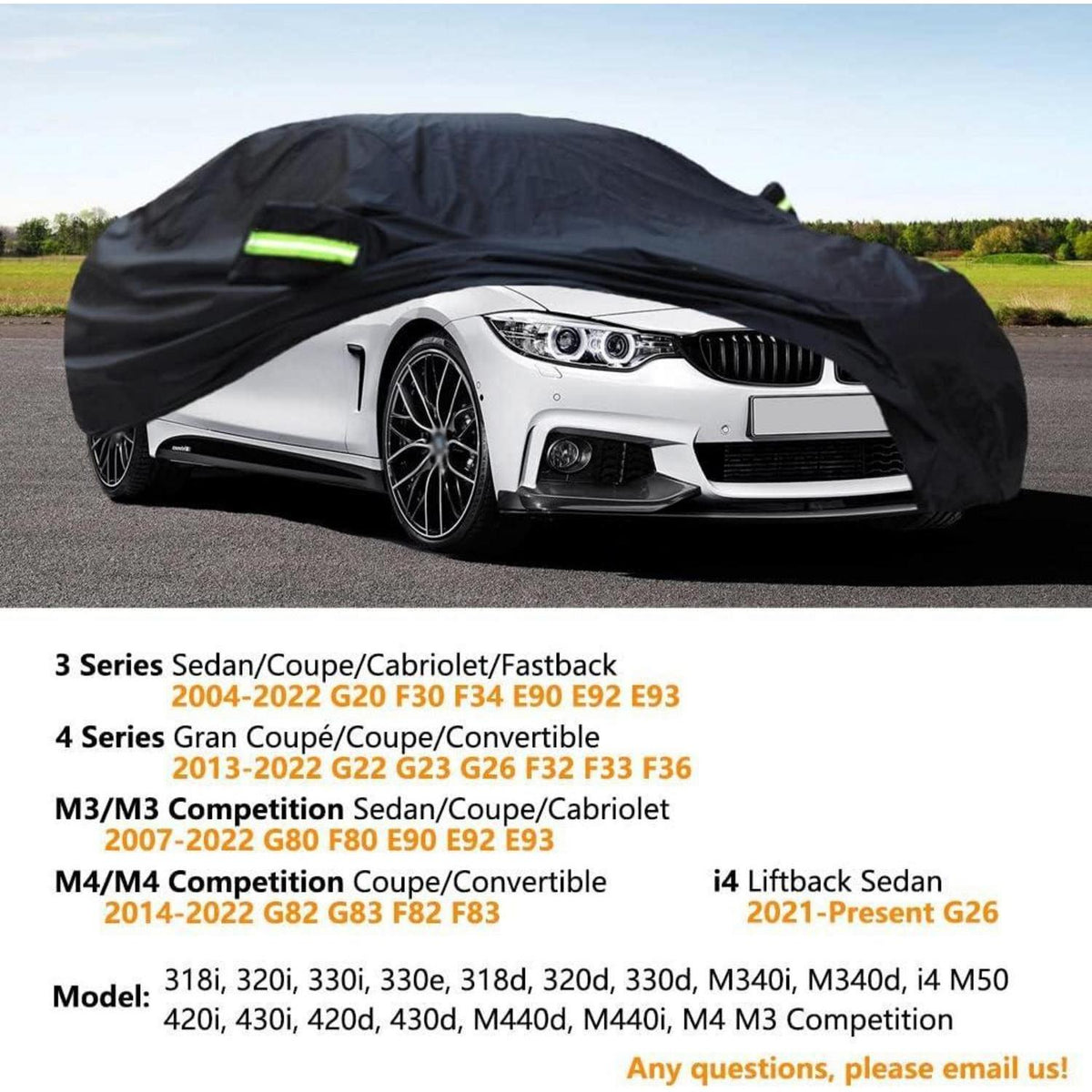 Auto Abdeckplane BMW 3er M3 & 4er M4 – Wasserdicht & Schutz