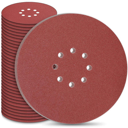 Schleifscheiben 225mm Klett, 50 Stück, 5 Körnungen für Trockenbauschleifer