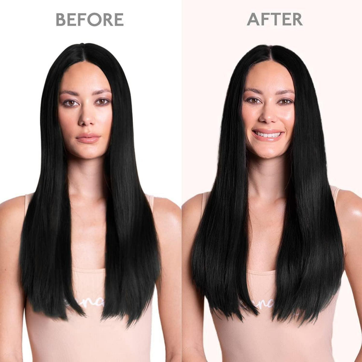 Clip In Echthaar Extensions Schwarz 40cm 150g