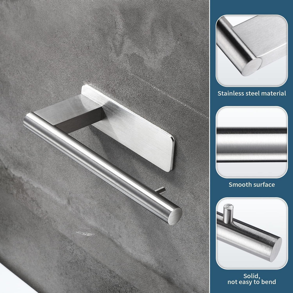 Toilettenpapierhalter Edelstahl Selbstklebend Modern