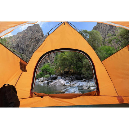 4 Personen Kuppelzelt wasserdicht leicht für Camping Outdoor Grün