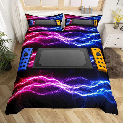 Gamer Bettwäsche Set 220x240 - Gaming Controller Design