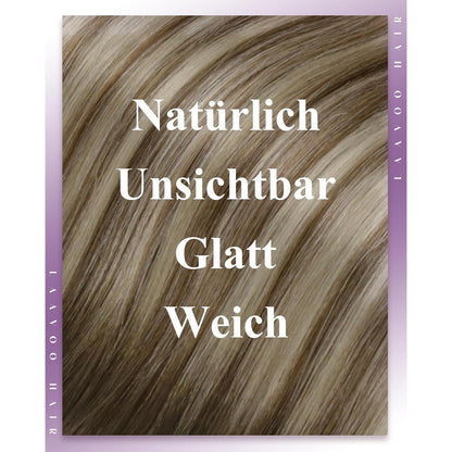 Echthaar Tressen Balayage Braun 50cm Micro Bead Extensions
