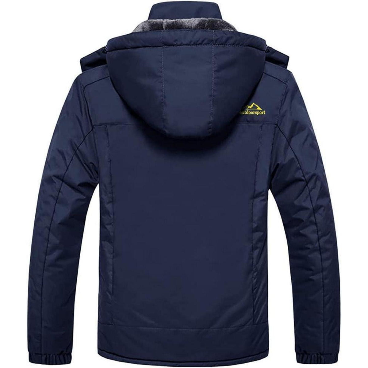 Herren Winterjacke Wasserdicht Warm Gefüttert Skijacke Dunkelblau