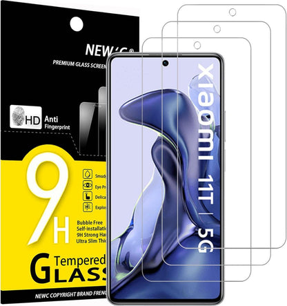 Panzer Schutz Glas für Xiaomi 11T 5G/Pro 5G, 3er Set, 9H Härte