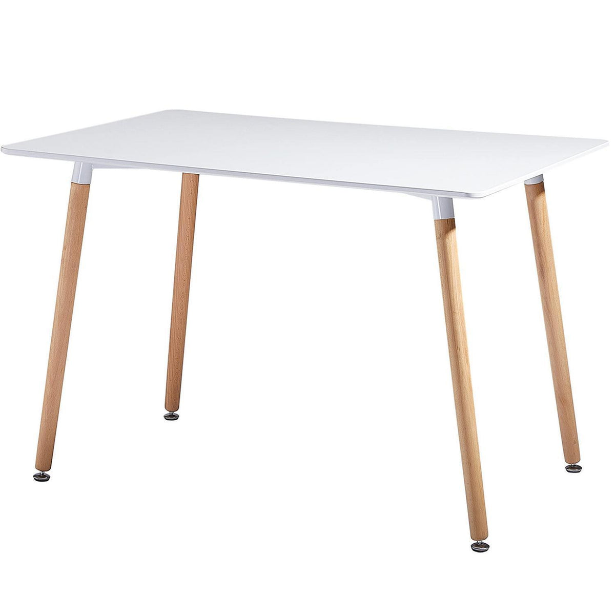 Rechteckiger Esstisch Skandinavisch Weiß 110x70 cm