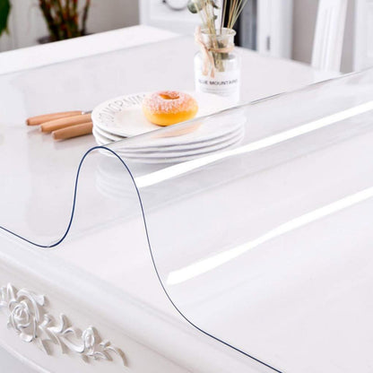 PVC Tischdecke Transparent Rechteckig 60x180cm - 2mm Dicke