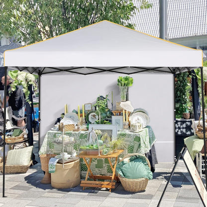 3x3m Faltpavillon Wasserdicht mit 4 Seitenwänden – Garten Zelt