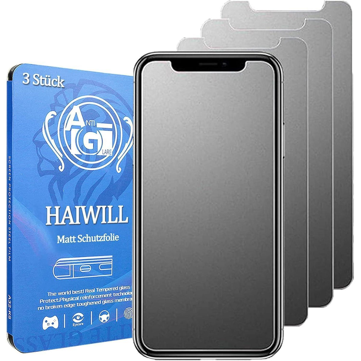 Matt Schutzfolie für iPhone 11 Pro Max/XS Max, 3 Stück