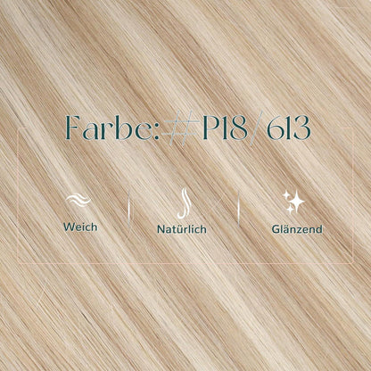 Remy Haartressen Blond 50cm – Echthaar Extensions Aschblond